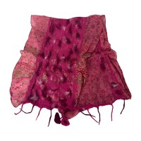 Pink Maroon Vantage Felted Scarf